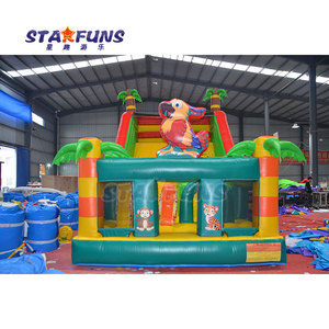 Glissière sèche gonflable d'<span class=keywords><strong>animal</strong></span> de thème de jungle commerciale glissière gonflable de château sautant en PVC d'enfants extérieurs pour des enfants et des adultes - Product Image 2
