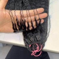 Extensions de cheveux humains bouclés style birman, ondulés effet eau, sans nœuds, pré-séparés, invisibles, pré-bouclés, effet plumes, pour crochet