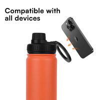 Isolé 32oz Flip Straw Magsafe Aimant Sport Bouteille D'eau Tumbler Tasses Tasse Avec Support Magnétique Pour Téléphone Portable