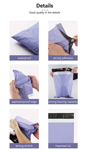 Bolsa de Embalaje para Mensajería RTS, Bolsas de Embalaje Impresas, Bolsa de Envío de Plástico de Color Morado para Zapatos y Ropa - Product Image 6