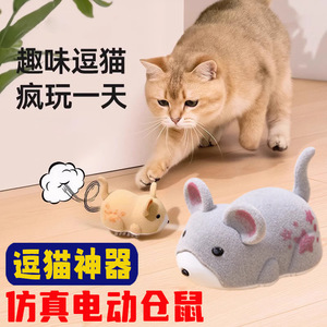 Juguete Vibrador Eléctrico para Gatos, Diseño de Animal de Peluche, 50g, Juego de Juguetes con Sonido para Mascotas - Product Image 3