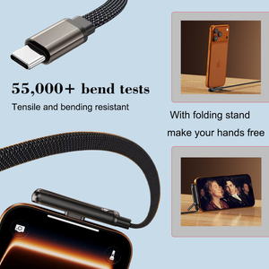 <span class=keywords><strong>สาย</strong></span>ชาร์จเร็วแบบ <span class=keywords><strong>USB</strong></span>-<span class=keywords><strong>C</strong></span> <span class=keywords><strong>to</strong></span> <span class=keywords><strong>USB</strong></span>-<span class=keywords><strong>C</strong></span> 240W พร้อมขาตั้งพับได้ (1.5 ม.) <span class=keywords><strong>สาย</strong></span>ชาร์จ PD ความเร็วสูงสำหรับโทรศัพท์ แท็บเล็ต แล็ปท็อป - Product Image 5