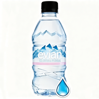 Autocollants adhésifs imperméables personnalisés pour bouteilles d'eau - Étiquettes autocollantes avec formes personnalisées et couleurs CMJN