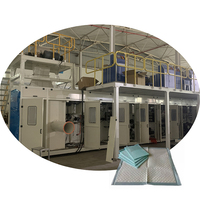 Machine de fabrication de couches pour bébés et adultes, Servo entièrement automatique, utilisé sous les serviettes hygiéniques, Machine de Production de couches pour enfants, bon marché