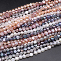 Vente en gros perle ronde naturelle forte lumière perle dispersée perle Baroque d'eau douce pour bracelet collier fabrication de bijoux