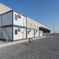 Maison conteneur directe usine 20ft 40ft, bureau de chantier modulaire préfabriqué, hébergement pour travailleurs, structure en acier