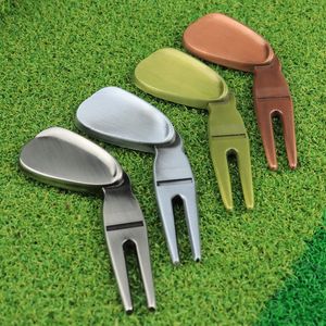 Golf Wedge Fork Zinc Alloy Electroplated Ball Repair <b>Tool</b> For Turf Maintenance - Product Image 3