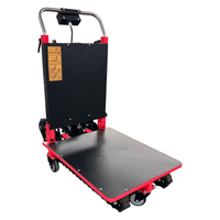 Chariot à main électrique pliable en métal robuste pour monter les escaliers, à trois roues, pour déplacer des boîtes, des réfrigérateurs, vers les étages supérieurs