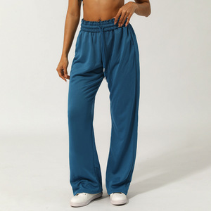 Printemps et automne taille haute pied groupé pantalons de sport lâche droite pantalons décontractés tout match pantalons de survêtement respirants - Product Image 4