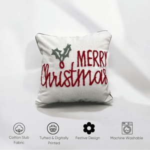 Housse de coussin décorative brodée, prête à être expédiée de l'usine, nouvelle collection 2026, housse de coussin de Noël - Product Image 5