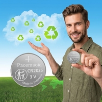 Meilleure vente CR2025 3V pile bouton LiMnO2 pile bouton pile au lithium adaptée aux touches de montre télécommande carte mère d'ordinateur