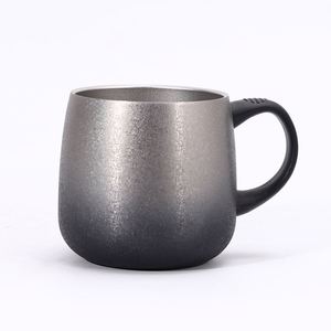 Fashion Gradient High-Value Handle Mug Business Office Gift Household <b>Large</b>-Capacity Vacuum Stainless Steel Insulated with Logo - Product Image 4