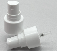 24 Nozel Semprot Plastik untuk Pembersih, Kepala Pompa Semprot Bertekanan Model Parfum, Alat Penyemprot Alkohol Sanitizer, Pompa Semprot Atomisasi, Half-mask