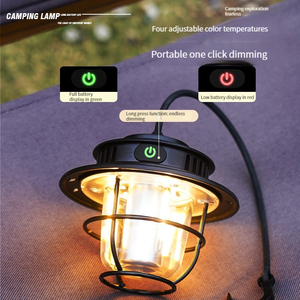 New Vintage Warm <b>Camping</b> Light Portable 4 Modes Rechargeable Outdoor Light with Silicone Strap - Product Image 6