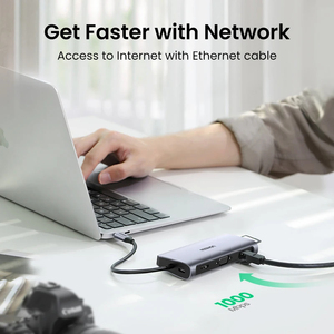 ฮับ <span class=keywords><strong>USB</strong></span> <span class=keywords><strong>C</strong></span> 10 in 1 <span class=keywords><strong>USB</strong></span> Type <span class=keywords><strong>C</strong></span> TO <span class=keywords><strong>HDMI</strong></span> 4K สำหรับ uggreen <span class=keywords><strong>USB</strong></span> 3.0 VGA PD 3.5มม. ฟังก์ชั่นแบบเต็มฮับสำหรับ macbook/<span class=keywords><strong>pro</strong></span>/air <span class=keywords><strong>iPad</strong></span> <span class=keywords><strong>Pro</strong></span> <span class=keywords><strong>USB</strong></span> <span class=keywords><strong>C</strong></span> HUB - Product Image 4