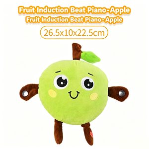 Giocattolo Interattivo in Peluche Hopearl Fruit Induction Beat Piano - Chitarra Sensoriale a Forma di Frutta Completamente Aggiornata, Giocattolo Sonoro Interattivo Banana Fragola Carota - Product Image 5
