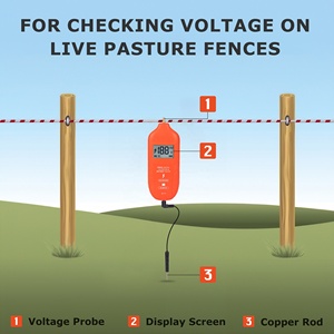 Testeur de clôture électrique étanche 19000V Testeur de clôture numérique pour clôture électrique - Product Image 5