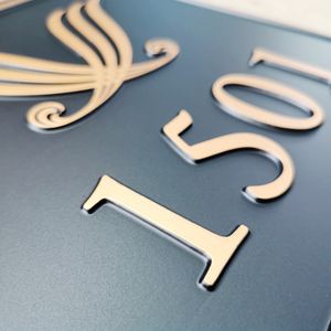 Plaques de porte d'hôtel au design moderne, plaque de nom de <span class=keywords><strong>maison</strong></span> et signalétique de chambre, style contemporain élégant - Product Image 2