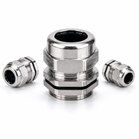 Passe-câble en laiton fendu IP68 M12-M20 pour extérieur, connecteur d'entrée de câble de rétrofit avec contre-écrou pour boîtes de jonction pré-câblées