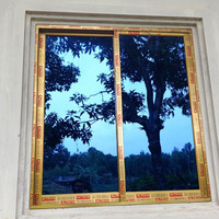Fenêtres de toit à charnières en verre de confidentialité en option, fenêtres à pivot vertical, fenêtres à ouverture verticale, fenêtres à double vitrage en aluminium, fenêtres réfléchissantes