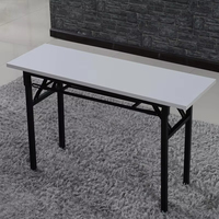 Escritorio de Computadora Plegable Portátil Rectangular de Madera Meida - Moderno, Altura Ajustable, Ligero, Resistente, para Oficina, Trabajo, Entrenamiento, Estudio