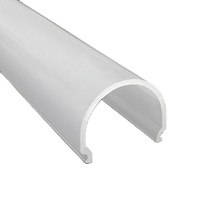 Surface lisse LED bande lumière diffuseur abat-jour couverture PC plastique coupe extrusion dessin Modling Pack décoration