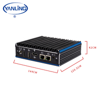 Mini PC de escritorio N1021 con riel Din personalizado con enchufe AMI UEFI BIOS DDR4 RAM Compatible con AU US CN EU