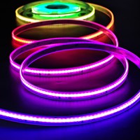 Bande LED COB adressable DC24V 784 LED/m WS2814 RGBW Pixel IP67 Tube en silicone étanche Bande lumineuse COB pour extérieur