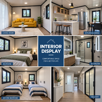 Kits de maisons modulaires préfabriquées de luxe 2026, extensibles verticalement, 20 et 40 pieds, pour l'extérieur