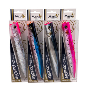 Japon <span class=keywords><strong>MARIA</strong></span> Floating Waves Climbing DUCKDIVE Appât artificiel dur 19cm 23cm Poisson de mer Popper Leurre de pêche Appât - Product Image 5