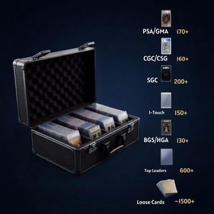 Scatola porta carte graduate a 4 file, custodia per slab compatibile con PSA BGS SGC CGC, con doppia serratura e compatibile <span class=keywords><strong>TSA</strong></span>, organizer per sport e baseball - Product Image 4