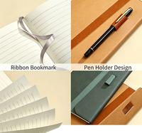 Carnet en cuir PU A5 personnalisé avec logo, fermeture magnétique, pages lignées épaisses, pour affaires, bureau, école, journal, cadeau, bloc-notes