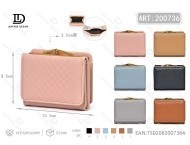 Portafoglio da donna a tre ante con chiusura a scatto, taglia piccola - Product Image 1