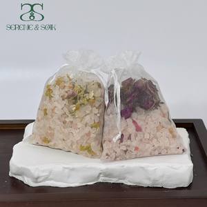 S&Soak Premium Bakım Doğal Bitkisel Lavanta Biberiye Yasemin Banyo Çay Poşetleri Himalaya Epsom Tuzları Çiçekler Vücut RAHATLAMA Cilt - Product Image 3