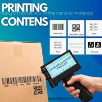 Impresora de Inyección de Tinta Portátil, Impresora Rápida de Secado, Impresión de Códigos QR y Fechas de 0.5 Pulgadas en Cualquier Superficie, Máquina de Etiquetas para el Hogar