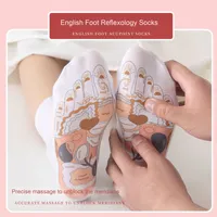 Chaussettes avec diagramme des points d'acupuncture pour le massage des méridiens du pied – Produit de beauté et de soins personnels transfrontalier sur AliExpress