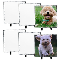 Plaques de sublimation vierges blanches en forme de cœur, rondes, carrées, rectangulaires, en pierre, de tailles variées, pour artisanat, vente en gros, ardoise photo, ardoise de sublimation