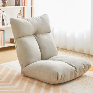 cama plegable silla individual Suppliers-Cama para dormir tipo japonés reclinable, asiento plegable de meditación, tatami, ángulos ajustables, suave, individual