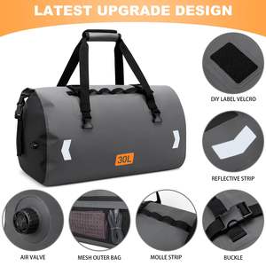 Sac à casque de moto pliable à grande capacité, sac à dos de voyage pour le cyclisme et la randonnée en plein air, poche zippée, camping - Product Image 6