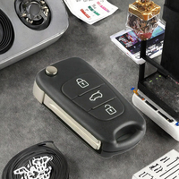 Hyundai/Kia 3 boutons coque de clé à rabat pliante étui de clé à distance de voiture pour I20 I30 I35 Ix35 Elantra Sportage Sorento