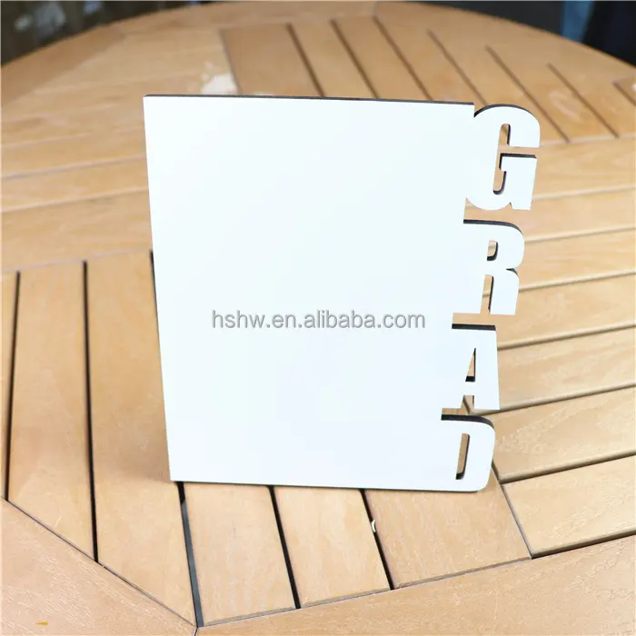 2022 Hot Designs Photo Plaques Sublimation Blank MDF GRAD Photo Frames for Graduation