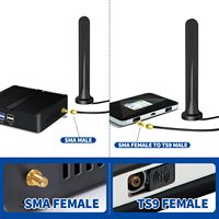 Antenne de station de base GSM GPRS 3G 4G 5G longue portée 8dBi 600-6000MHz N Mâle/Femelle TS9 CRC9 Montage magnétique