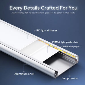 Smart Modern Motion Sensor LED Night Light Battery Operated <b>Wall</b>-Mounted Wireless Rechargeable LED Magnetic <b>Cabinet</b> Light - Product Image 4