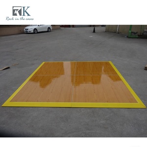 Plancher de danse extérieur en bois de poirier jaune pour événements, installation rapide - Product Image 5