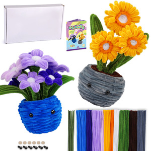 Kit de bâtonnets torsadés pour fleurs DIY, nouveau design, <span class=keywords><strong>en</strong></span> gros, matériaux artisanaux pour la création de fleurs faites main - Product Image 1