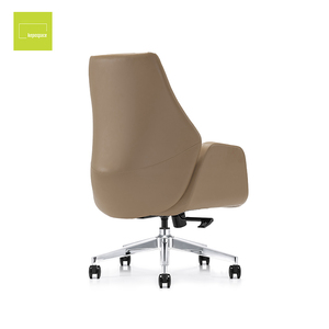 Silla de Oficina Ejecutiva Ergonómica Giratoria de Cuero PU para Visitantes, Muebles de Oficina Rojos para Gerentes - Product Image 2