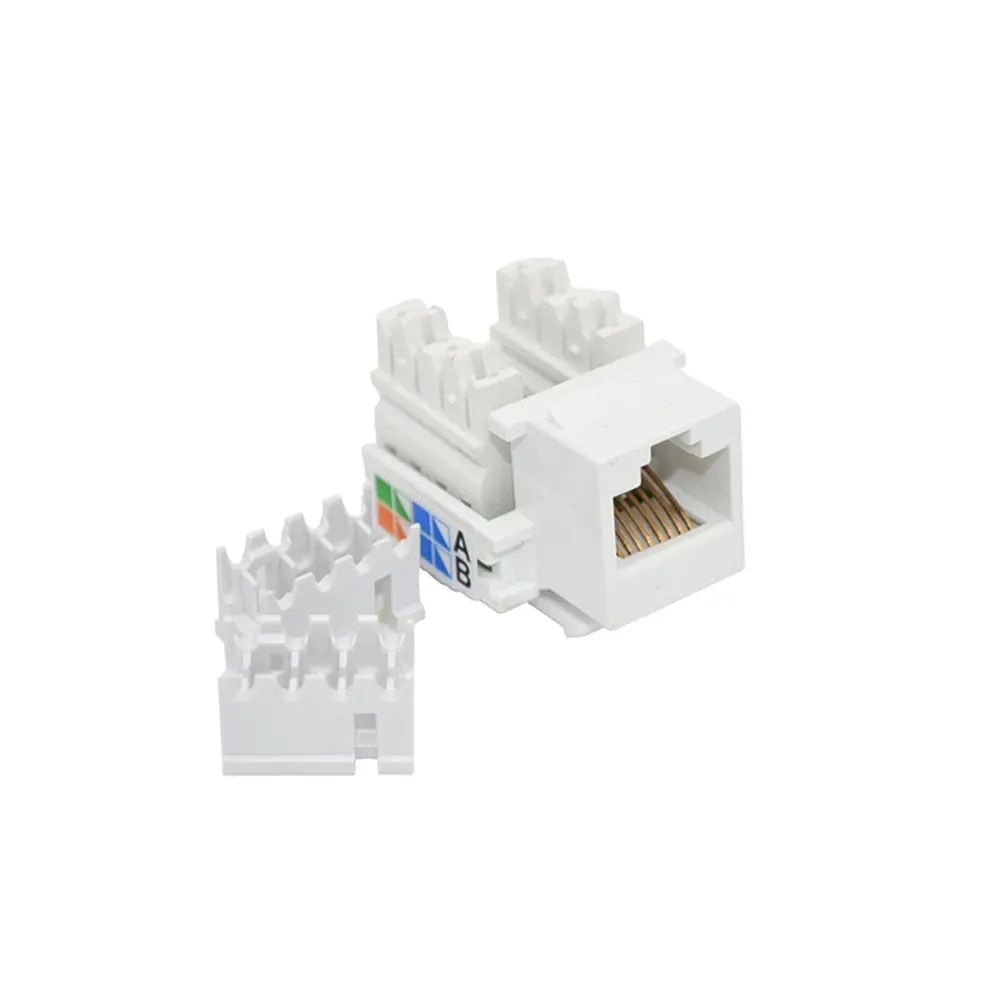 Mạng 8P8C Cat5 không được che chở Modular Jack UTP 90 độ RJ45 CAT5e Keystone jack