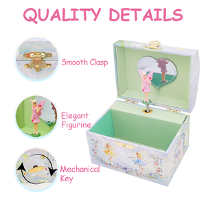 Elegante Caja Musical <span class=keywords><strong>de</strong></span> Madera con Diseño <span class=keywords><strong>de</strong></span> Hadas <span class=keywords><strong>de</strong></span> Jakos Factory - Regalo Perfecto para <span class=keywords><strong>Cumpleaños</strong></span>, Navidad y Festividades para Niñas - Product Image 3