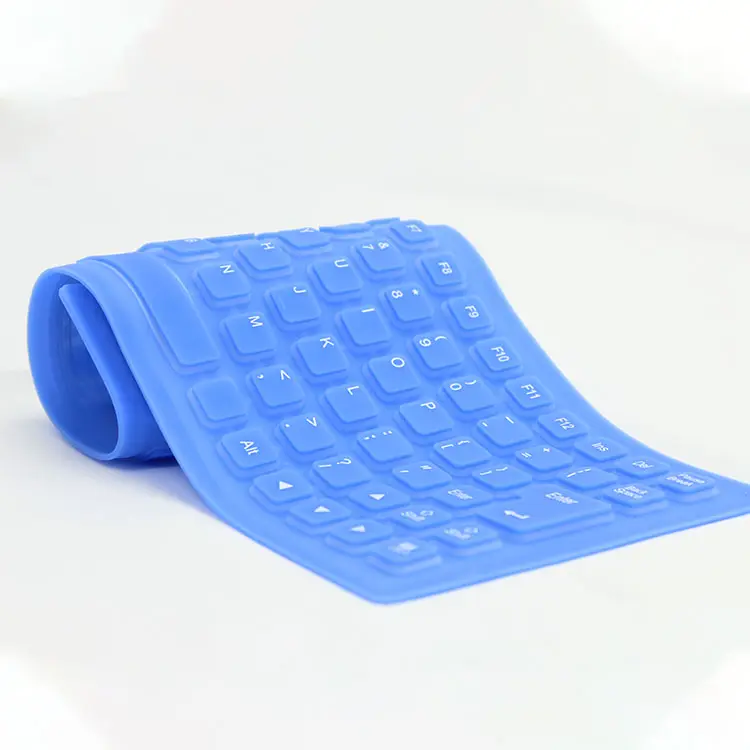 flexible keyboard 85 best selling wired usb washable rubber silicone flexible keyboard for computer pc tablet desktop laptop