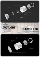 Spots LED modernes en aluminium anti-éblouissement, tailles 3-6 pouces, 12W-50W, luminaires de plafond pour la maison et le bureau